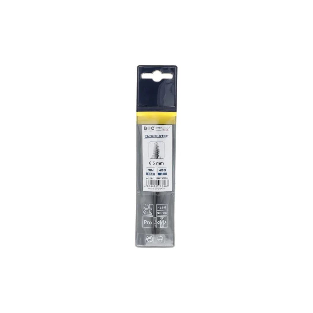 [AMAT2-56194] Burghiu 6,5 mm HSS-DIN 338-G TURBO STEP 12020700650
