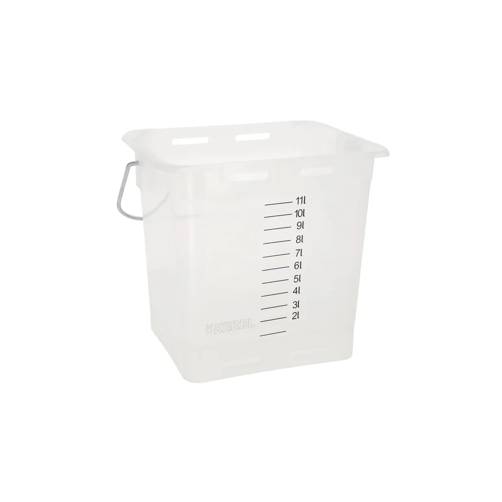 [AMAT2-66235] Găleată de hrănire 13l, albă transp., cu scară, fără acces. 14284