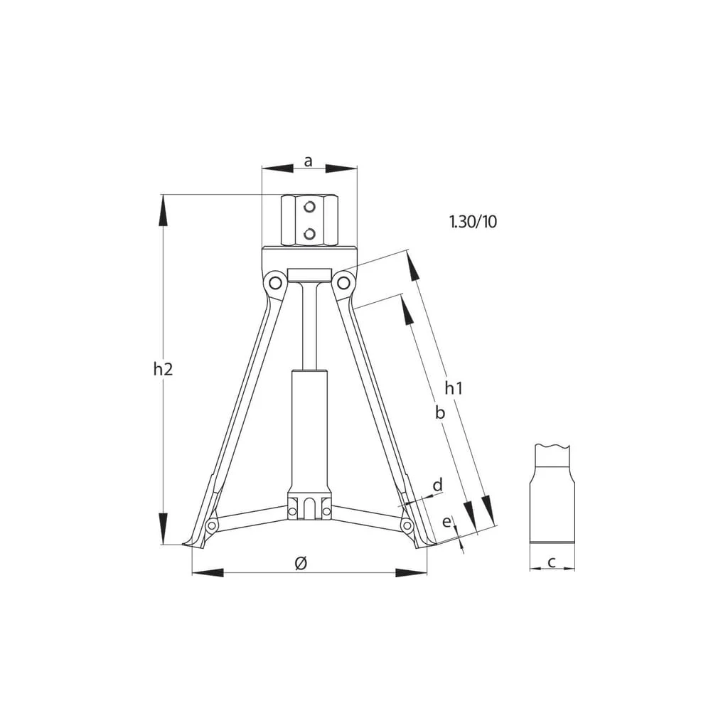 [AMAT2-61615] Extractor intern 60-160 mm 13010GED