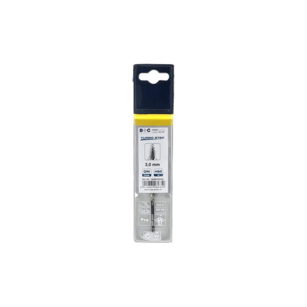 [AMAT2-56543] Burghiu 3,0 mm HSS-DIN 338-G TURBO STEP 12020700300