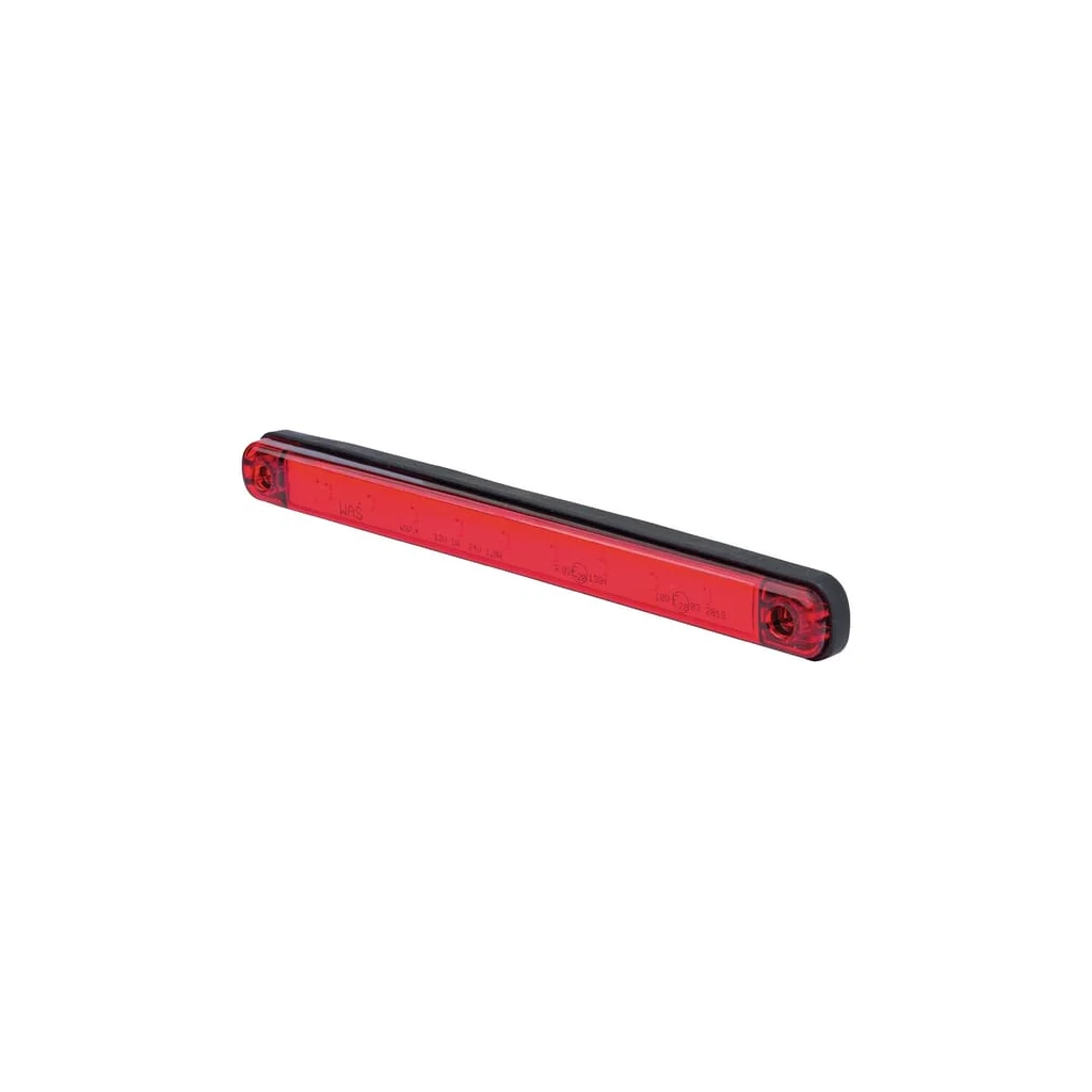 [AMAT2-64447] Lampă gabarit LED dreptunghiulară 12/24V roșie cu șurub 238x20mm Waś 1400300718