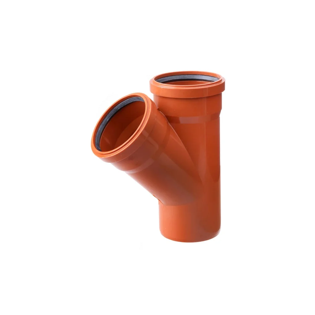 [AMAT2-72296] Piesă în Y din PVC 110/110mm x 45° 110mm x 45°. 16152110110045
