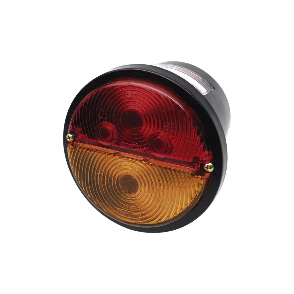 [AMAT2-64546] Lampă spate stânga rotundă 12/24V galben/roșu cu șuruburi 132mm Waś 1400681100
