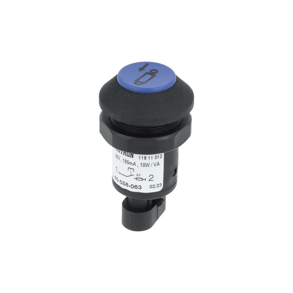[AMAT2-57067] Buton de ap are, cilindru de tragere, rotund, albastru 11911012PN