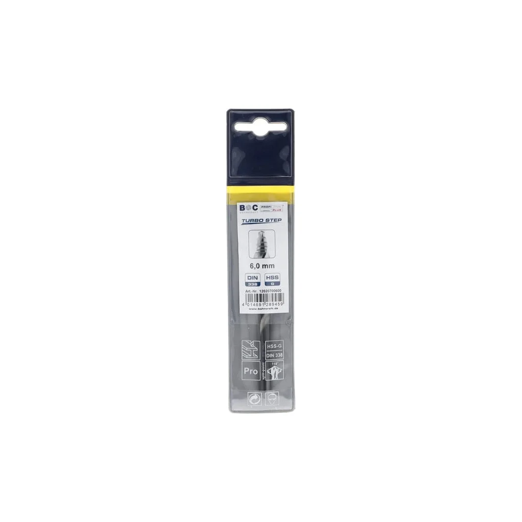 [AMAT2-57133] Burghiu 6,0 mm HSS-DIN 338-G TURBO STEP 12020700600