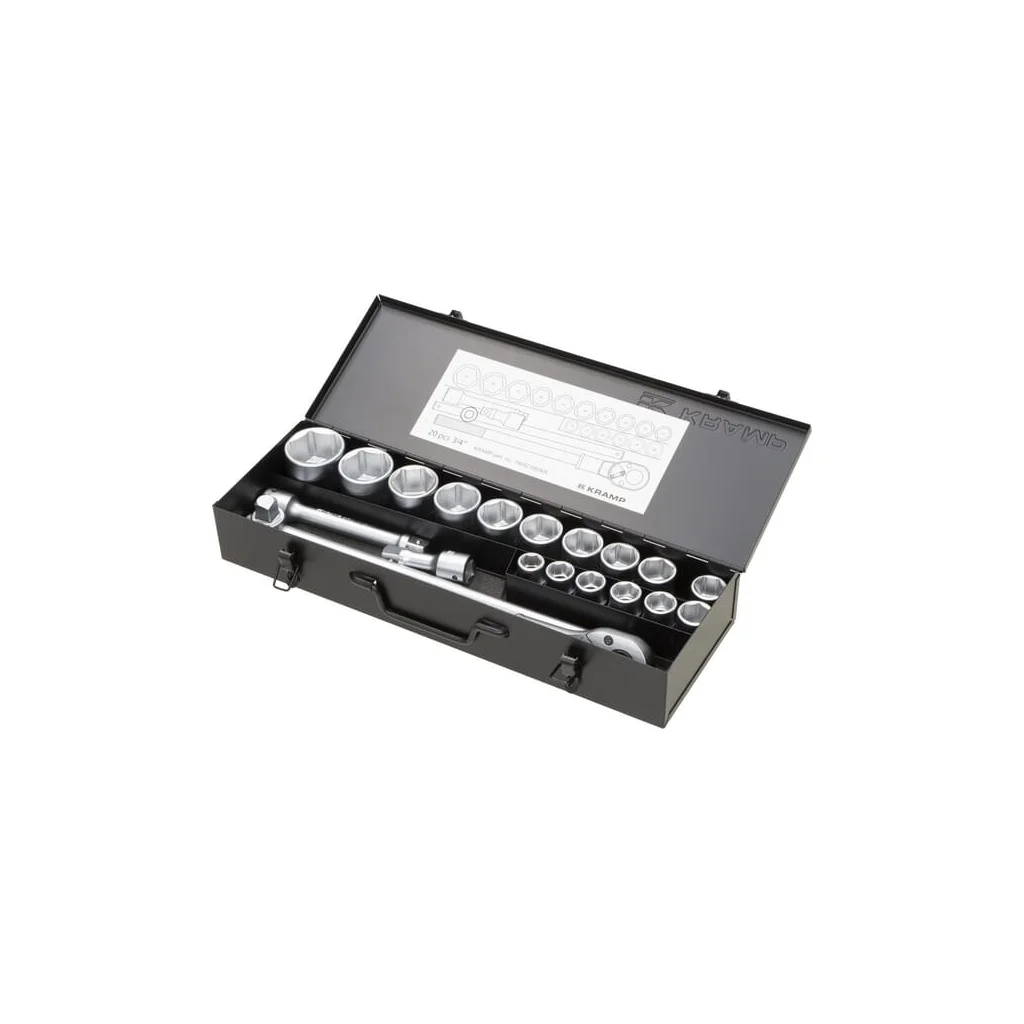 [AMAT2-78540] Set chei tubulare 3/4", 20 piese 180421060KR