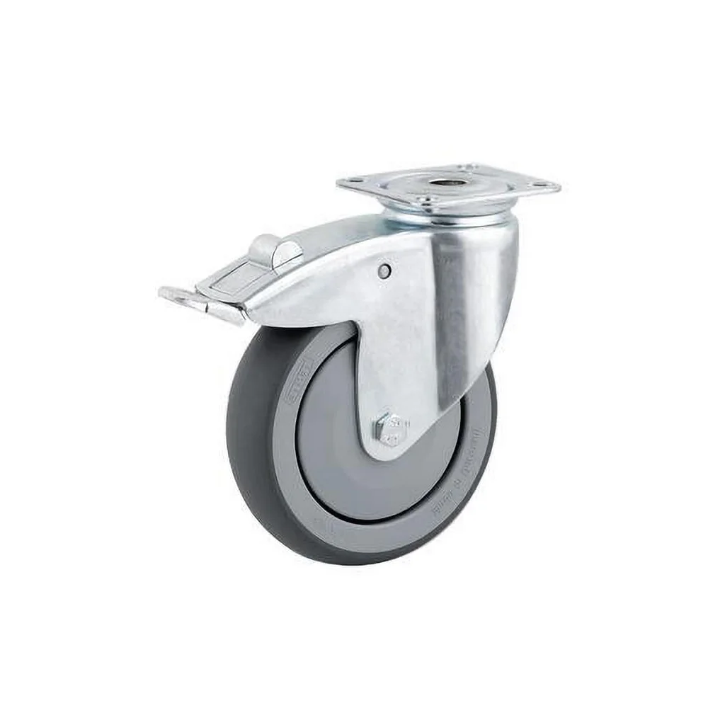 [AMAT2-93292] Rolă pivotantă diametru 75x25mm cu frână suport 60x60mm sarcină 75kg Tente 2477PJP075P40