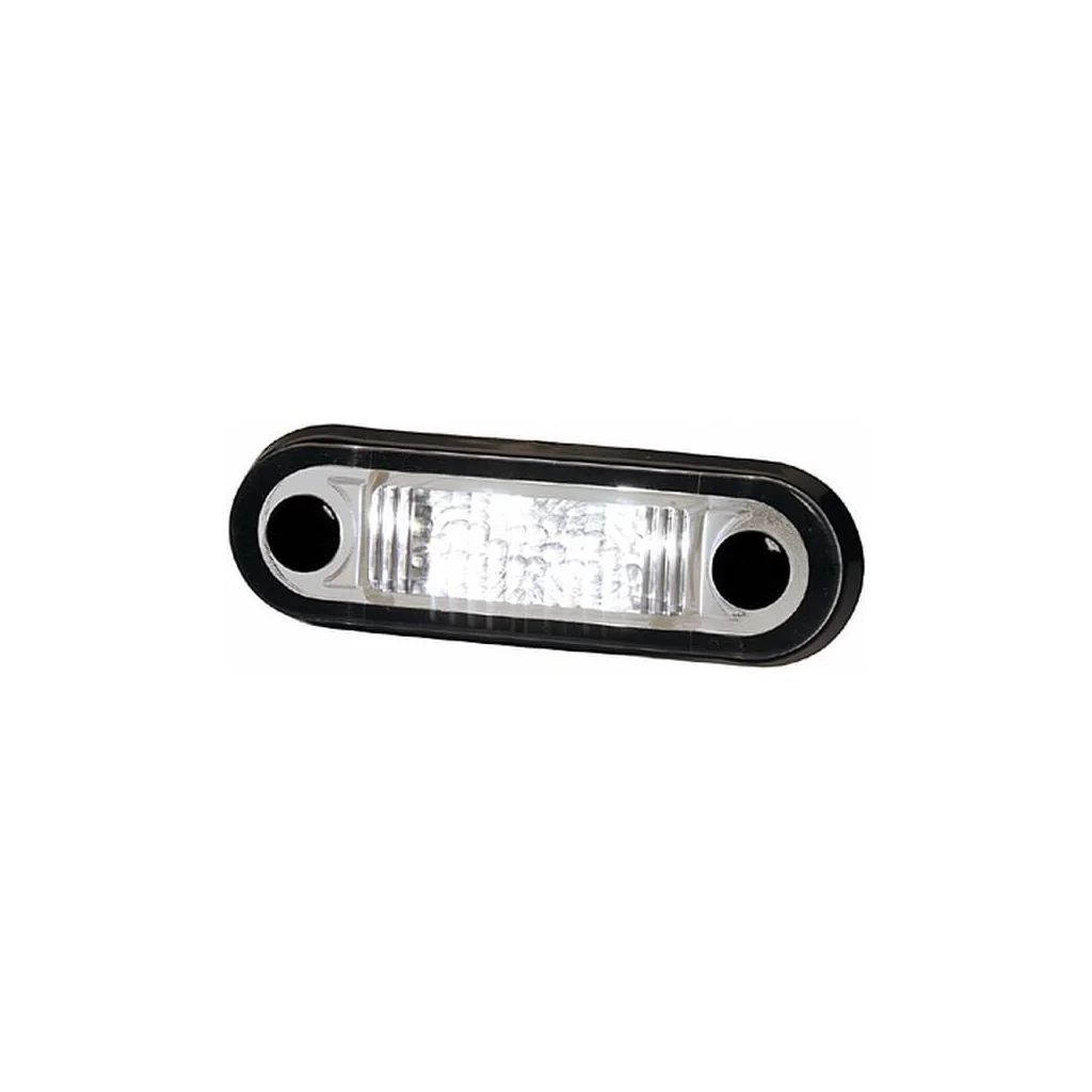 [AMAT2-100553] Lumină de poziție LED, 0.50W, rectangulară, 12/24V, albă, prindere cu șurub, 84x2 LED-uri, Hella 2XT959510427