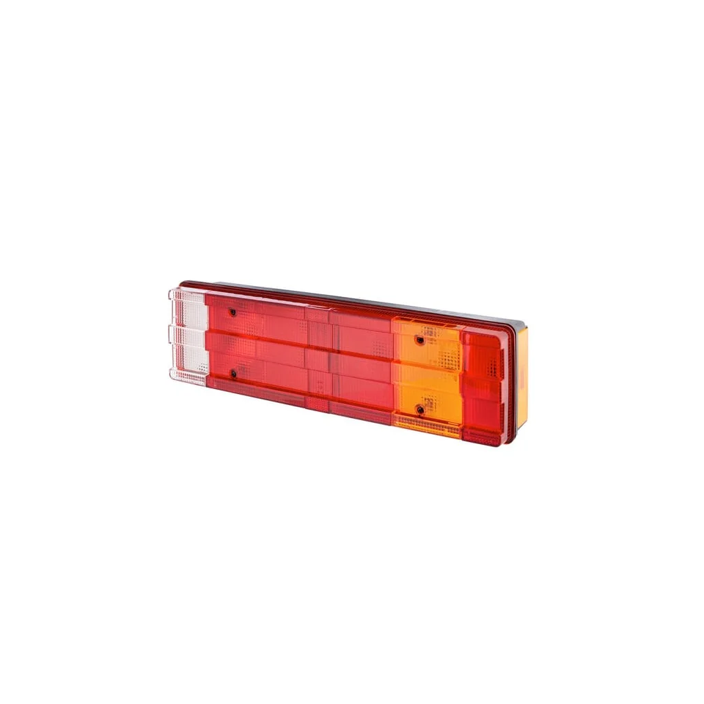 [AMAT2-100815] Stop spate RH rectangular, 12/24V, galben/transparent/roșu, prindere cu șuruburi, 465x54x134mm, Hella 2VP008204101