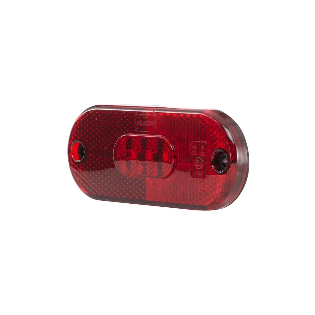 [AMAT2-100888] Lumină de poziție LED, rectangulară, 12V, roșie, prindere cu șurub, 108x10.5x44mm, Hella ValueFit 2TM357009011