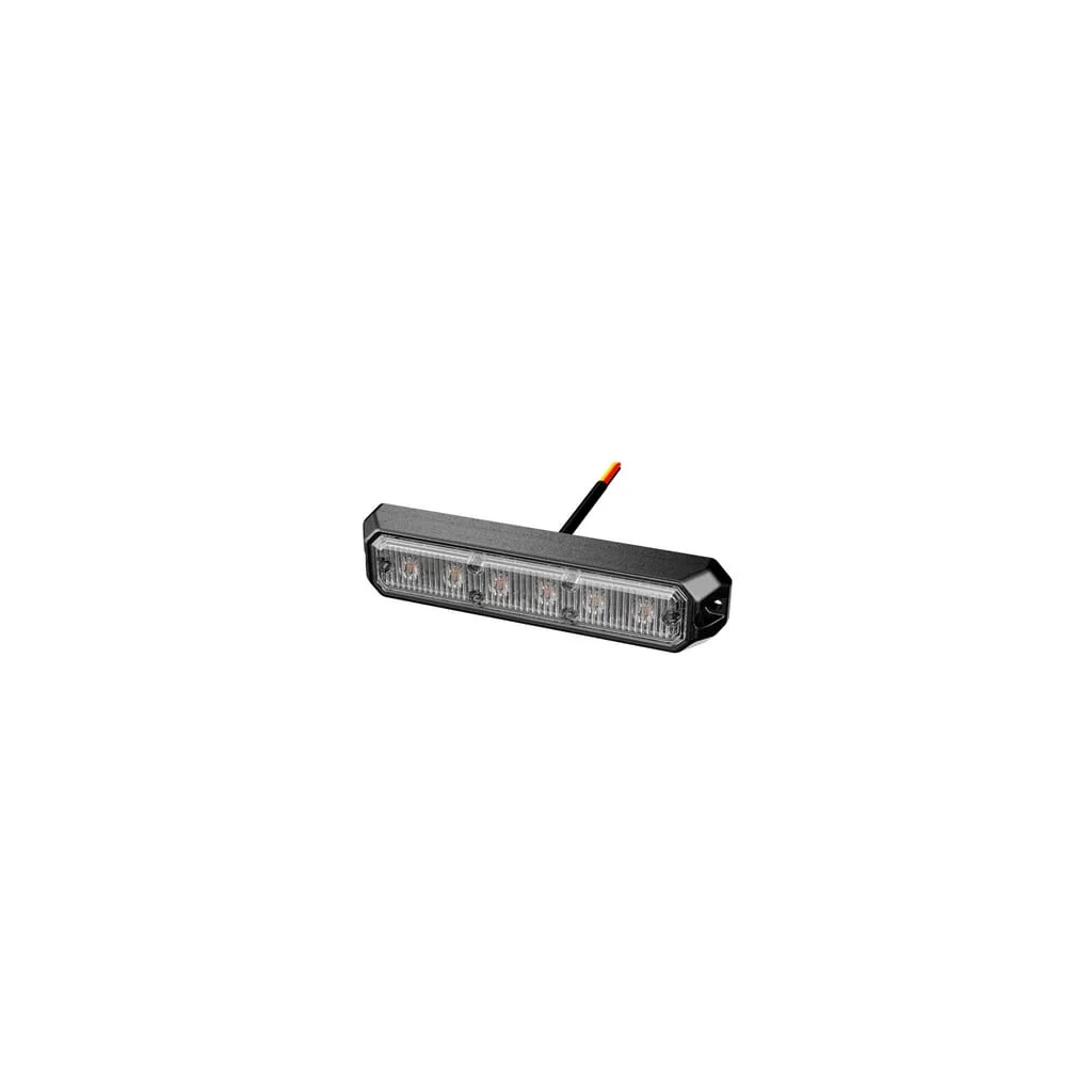 [AMAT2-100977] Lumină de avertizare, tip stroboscopic, 12/24 V, galben, 6 LED-uri, orizontală, carcasă din aluminiu 2XD018160001