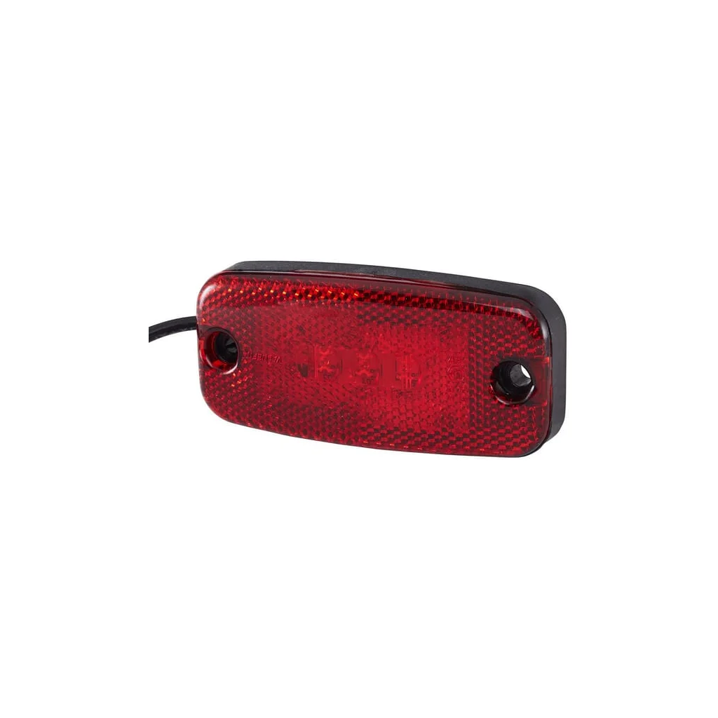 [AMAT2-101056] Lumină de poziție LED, rectangulară, 9/30V, roșie, prindere cu șurub, 111x20x51mm, 3 LED-uri, Hella ValueFit 2TM357008021