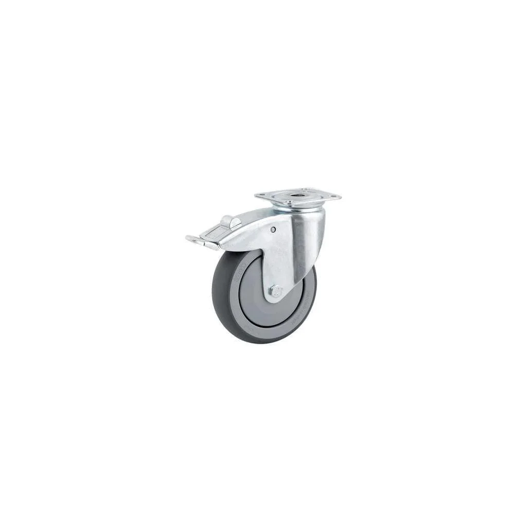 [AMAT2-93882] Rolă pivotantă diametru 50x19mm cu frână suport 60x60mm sarcină 40kg Tente 2475PJP050P40