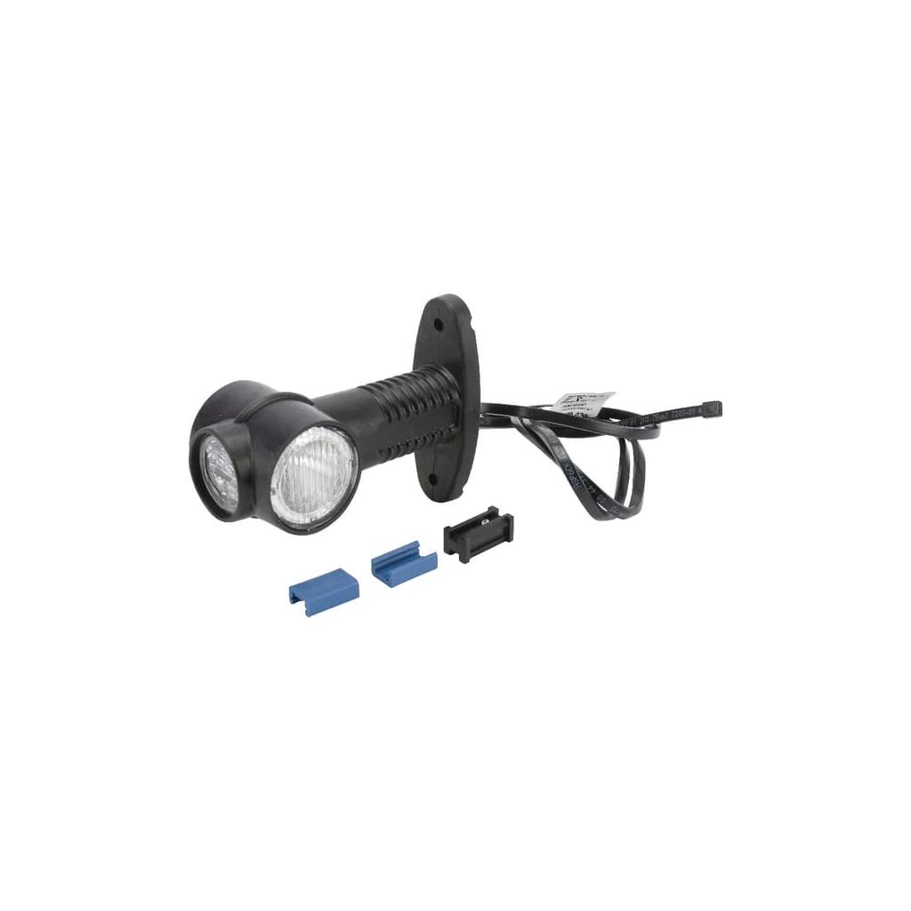 [AMAT2-107026] Lampă gabarit LED rotundă 12V roșu/alb/portocaliu cu șurub mufă DC Aspöck 313309027