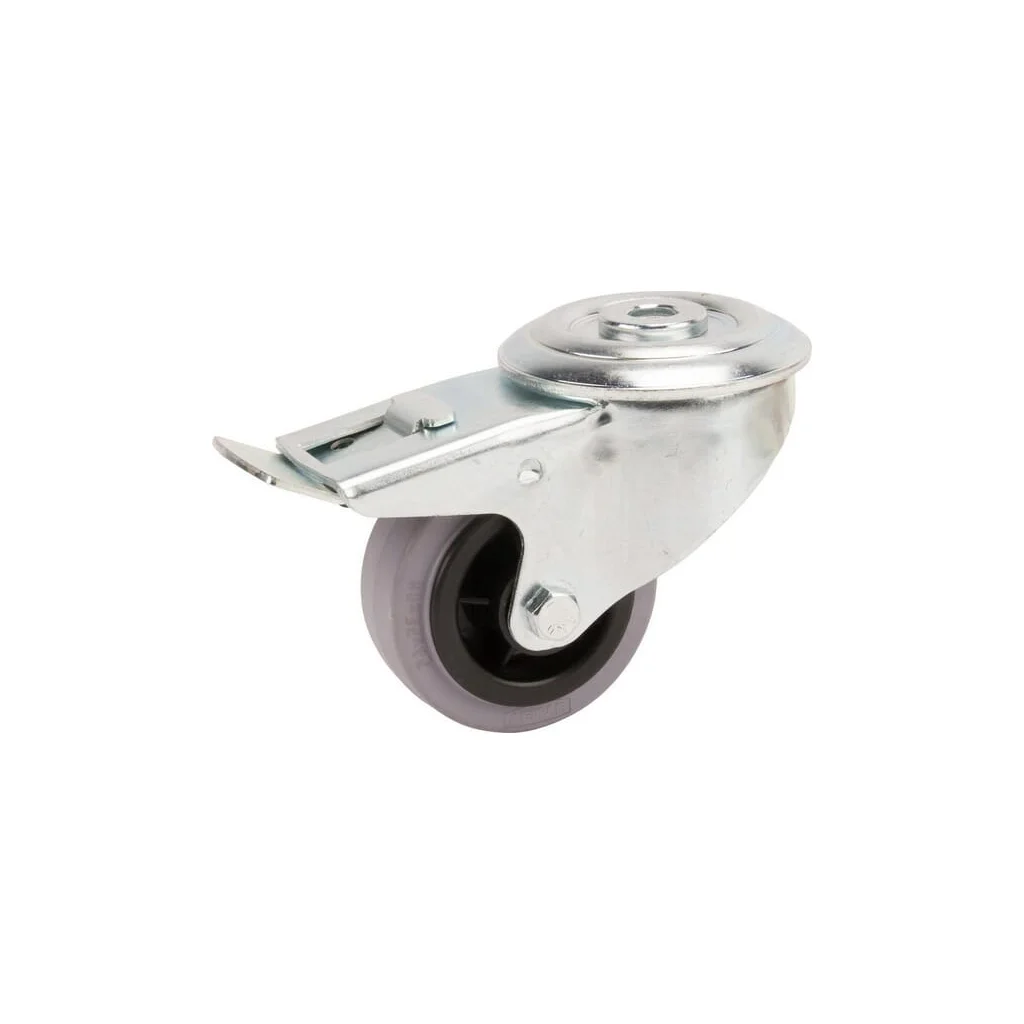 [AMAT2-115318] Roți pivotante cu bandă neagră de cauciuc 3477PIR080P3013