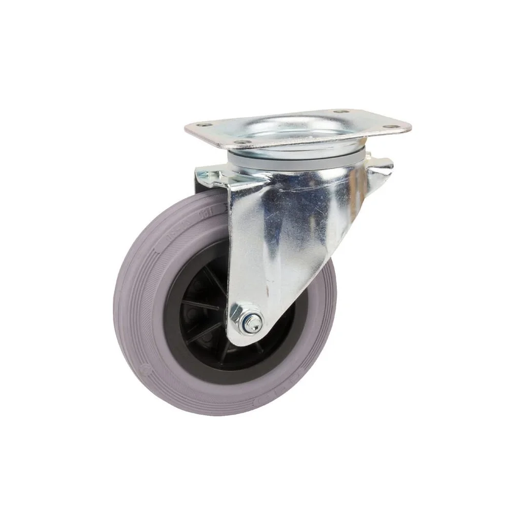 [AMAT2-115338] Roți pivotante cu bandă neagră de cauciuc 3470PIR160P63