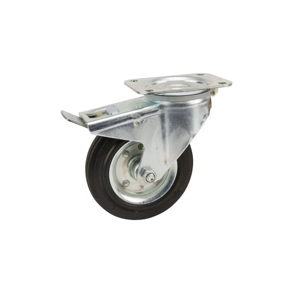 [AMAT2-115430] Roți pivotante cu bandă neagră de cauciuc 3477DVR160P63
