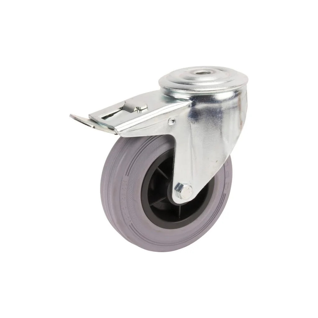 [AMAT2-115493] Roți pivotante cu bandă neagră de cauciuc 3477PIR125P3013