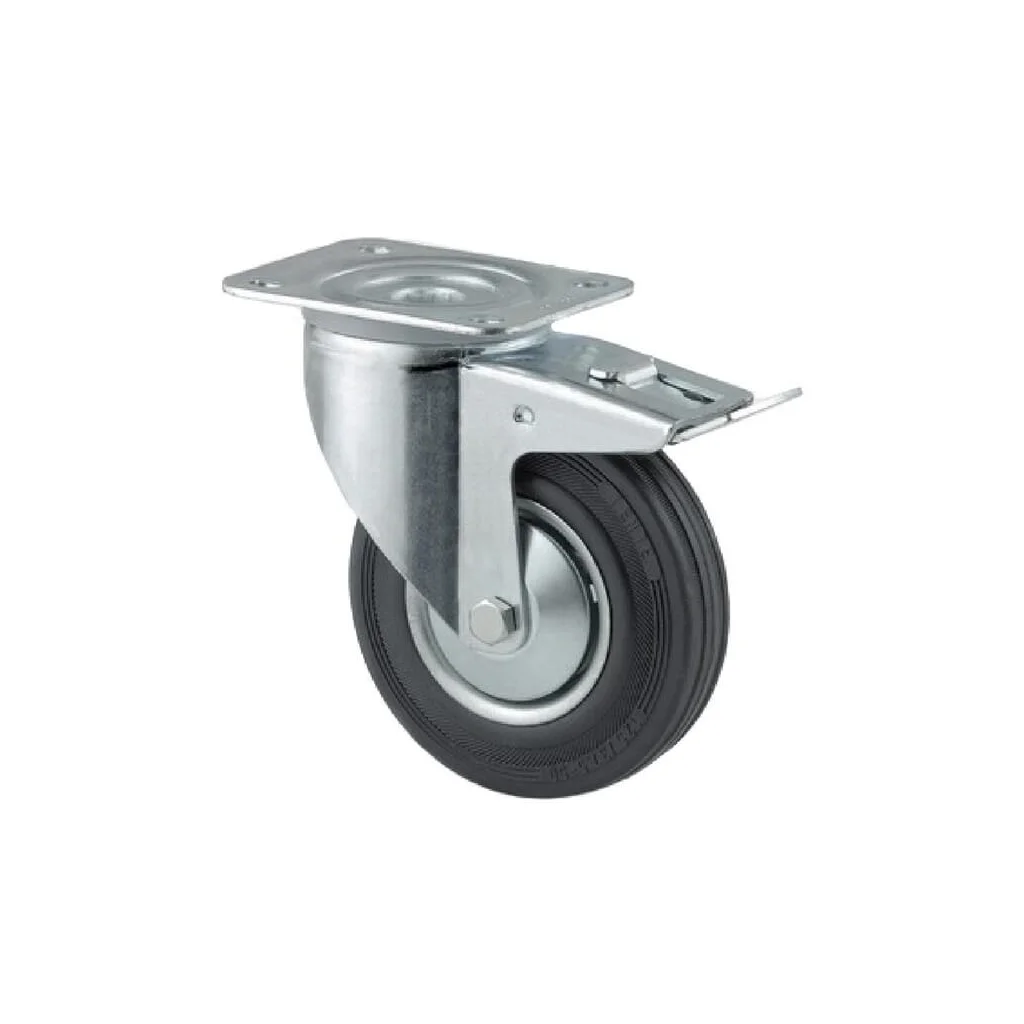[AMAT2-115559] Roți pivotante cu bandă neagră de cauciuc 3477DVJ125P62