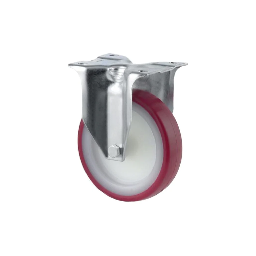 [AMAT2-115710] Roată pivotantă fixată, cu talpă din poliuretan 3478UAR080P62