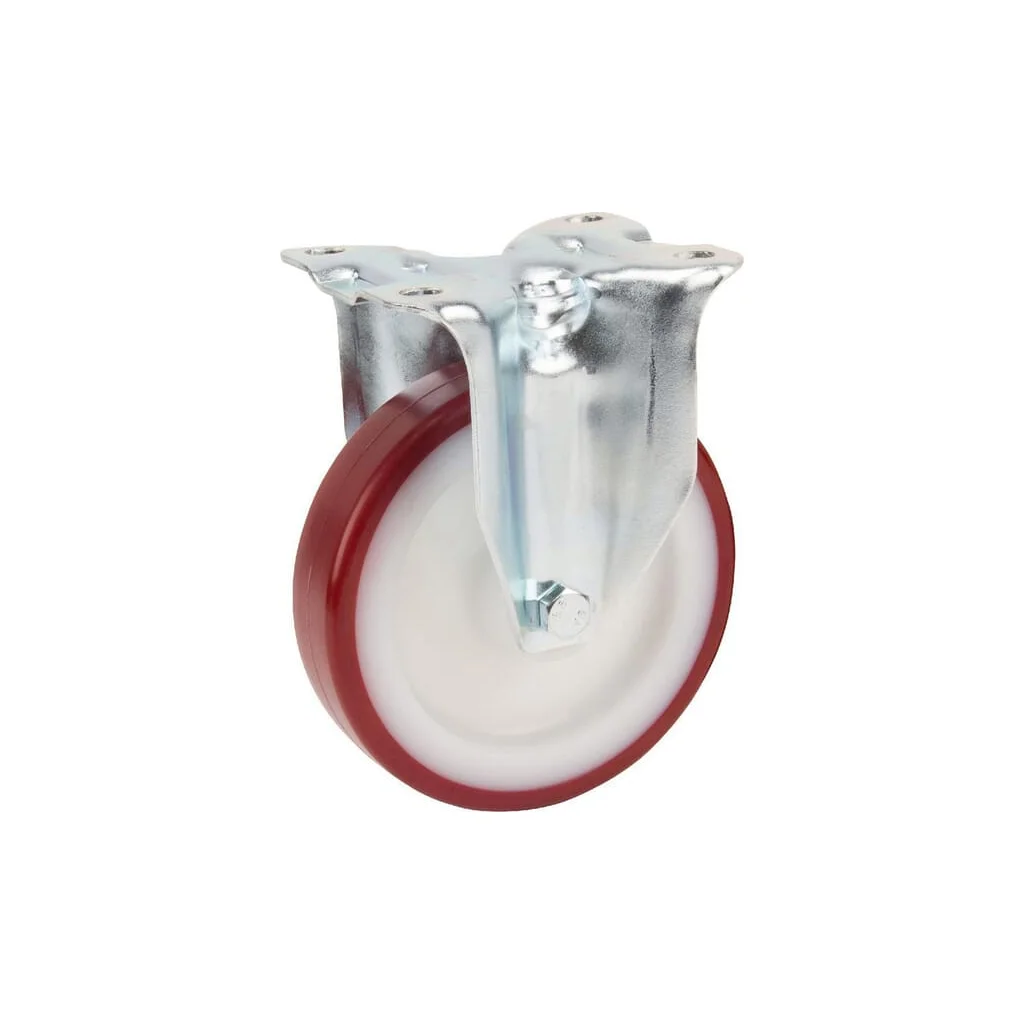 [AMAT2-115762] Roată pivotantă fixată, cu talpă din poliuretan 3478UAR125P62