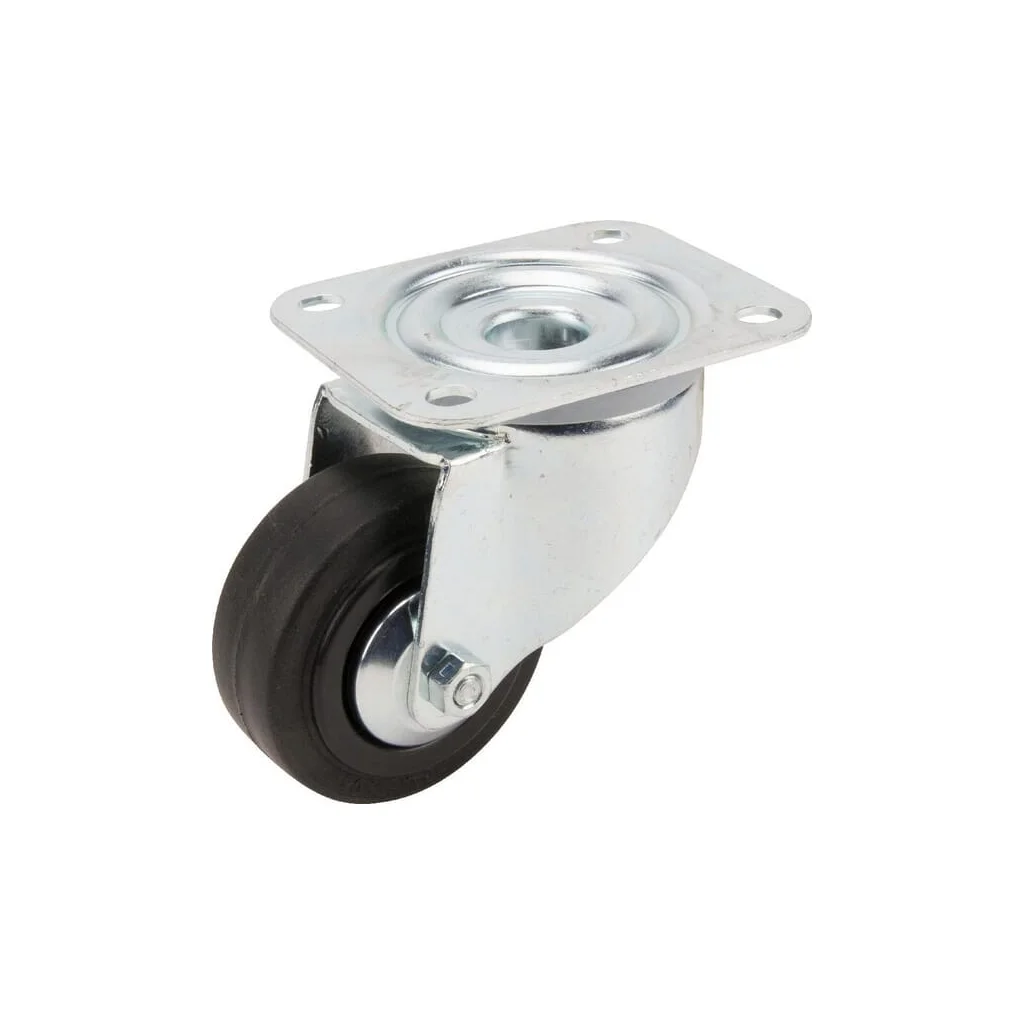 [AMAT2-115805] Roți pivotante cu anvelopă neagră din cauciuc 3470PVJ080P62
