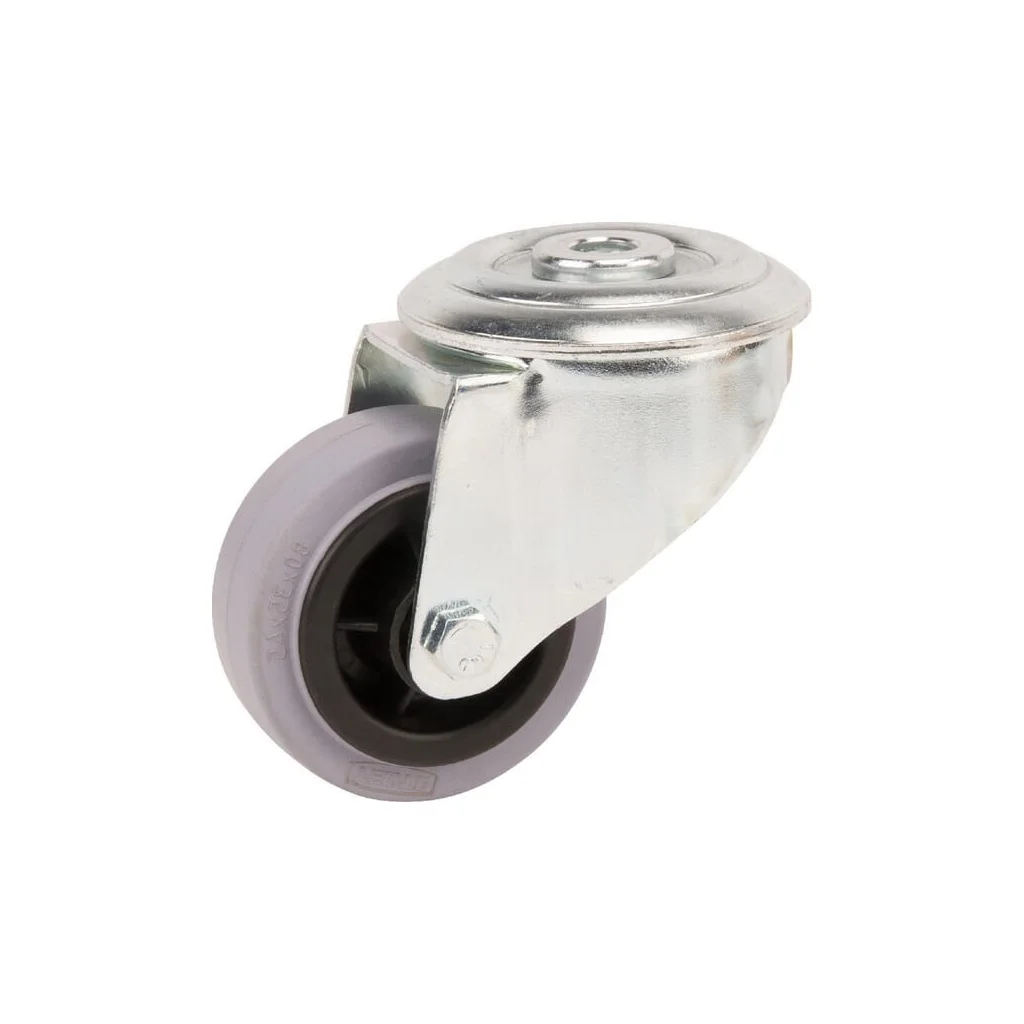 [AMAT2-116119] Roți pivotante cu bandă neagră de cauciuc 3470PIR080P3013
