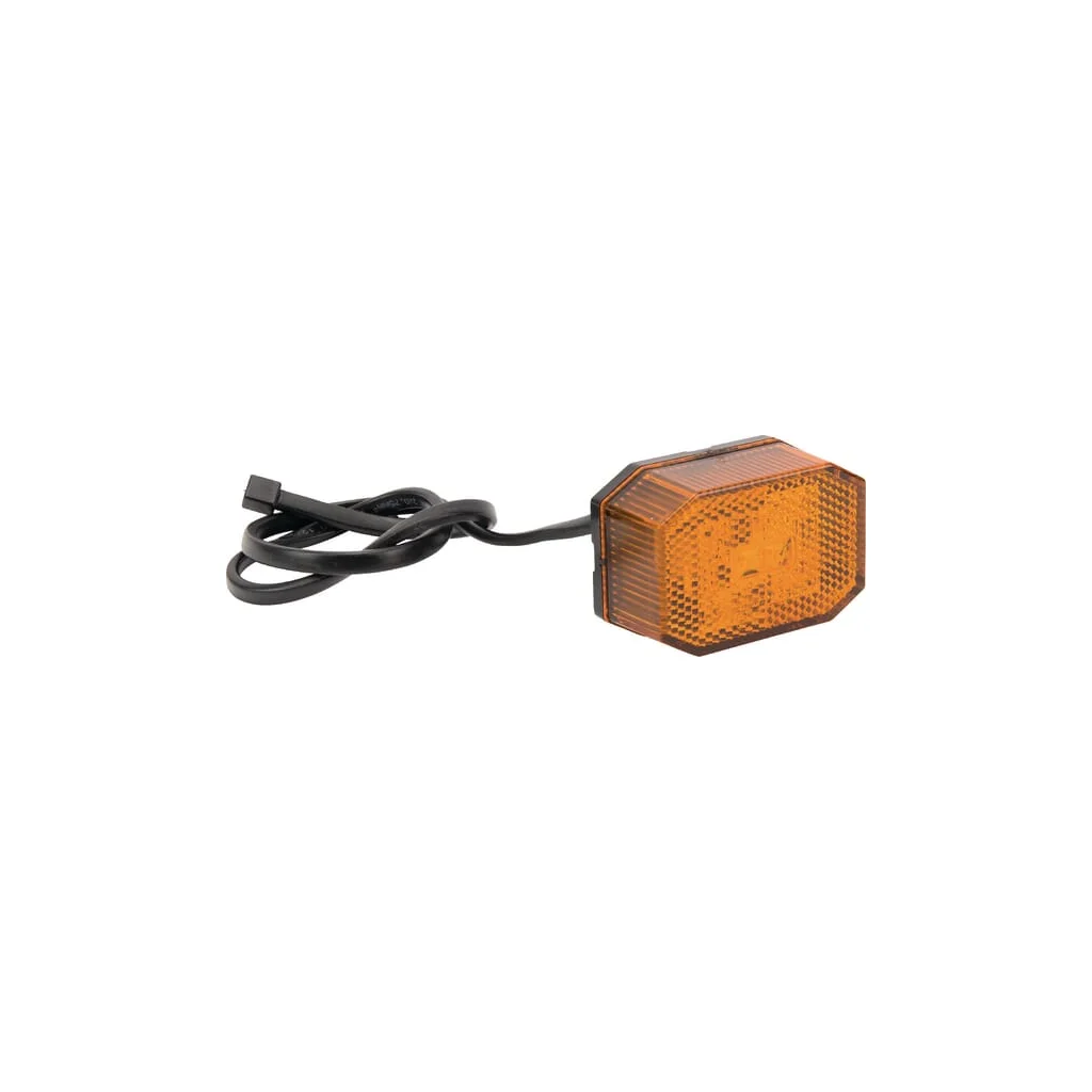 [AMAT2-107847] Lumină de poziție LED, octogonală, 12V, portocalie, prindere cu șurub, 65x28x44mm, Aspöck 316309047
