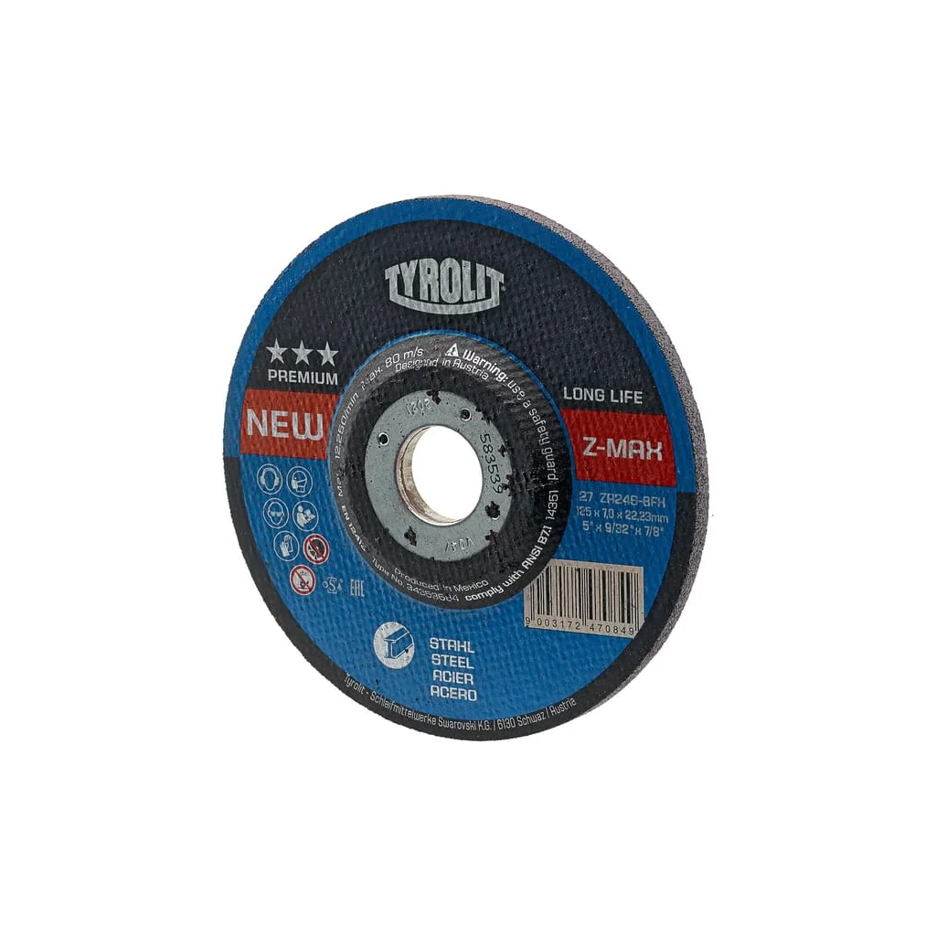 [AMAT2-114644] Disc de șlefuire 125x7x22,23mm ZA24S-BFX 34353684
