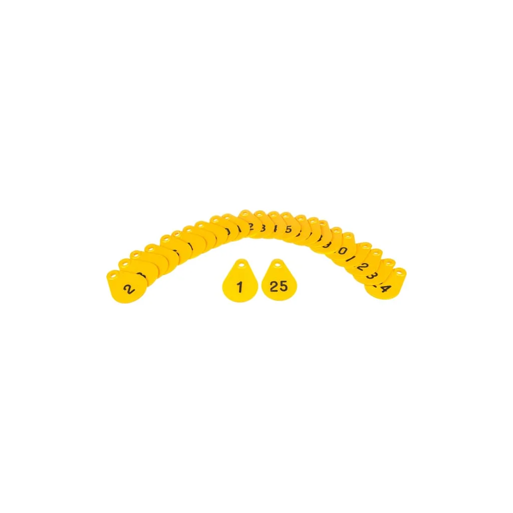 [AMAT2-123193] Plăcuță ident. nr.1-25  galb. 3990500000020125
