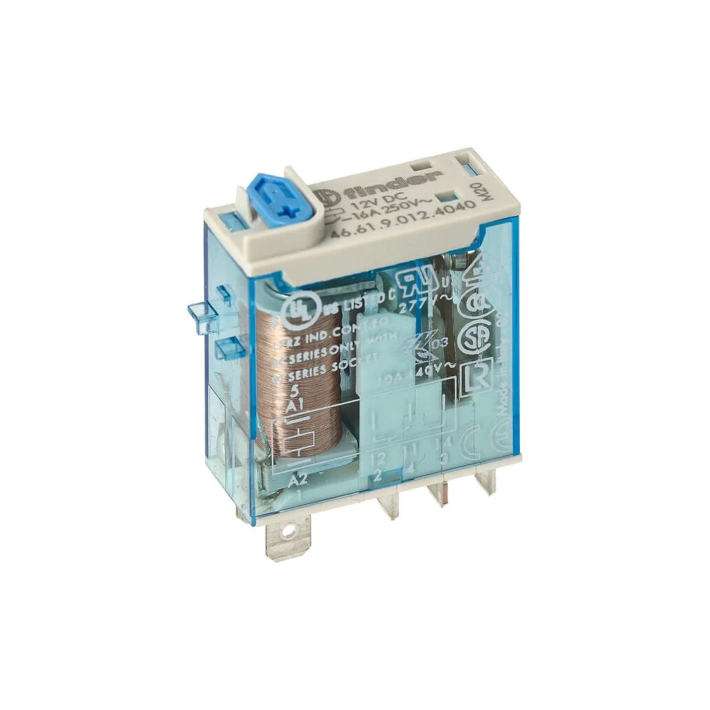 [AMAT2-143916] Mini.rel.1CO 16A/12V DC/AgSnO2 Buton de testare/Mech.ind. 466190124040