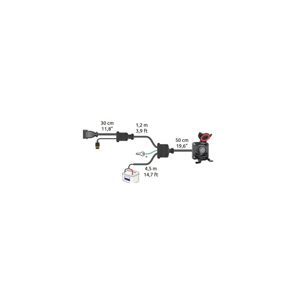 [AMAT2-144133] Cablu de alimentare. Implementarea ISOBUS și conectarea monitorului (UCS) 7m 4679002251
