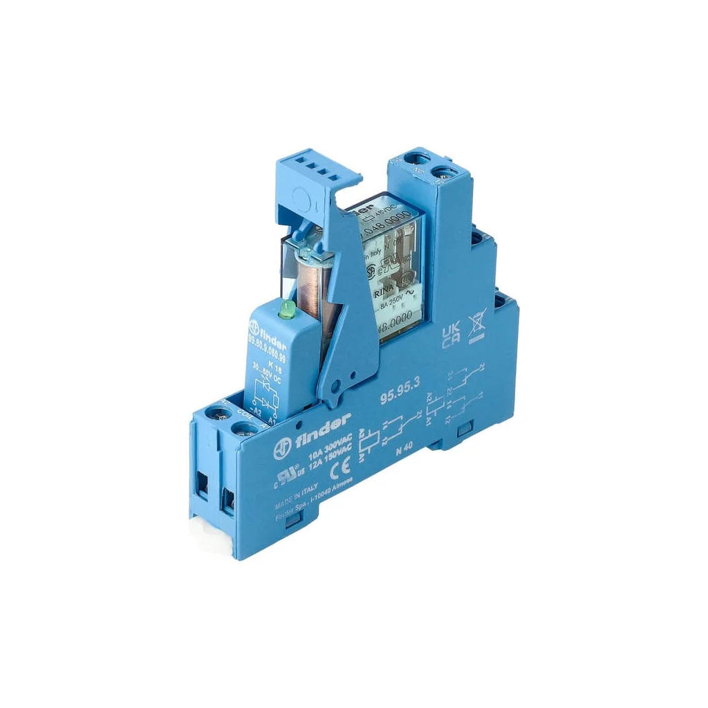 [AMAT2-147804] Interfață releu Mod. terminal cu șurub 2CO 8A/12V DC/Agni/LED/diodă 495290120050
