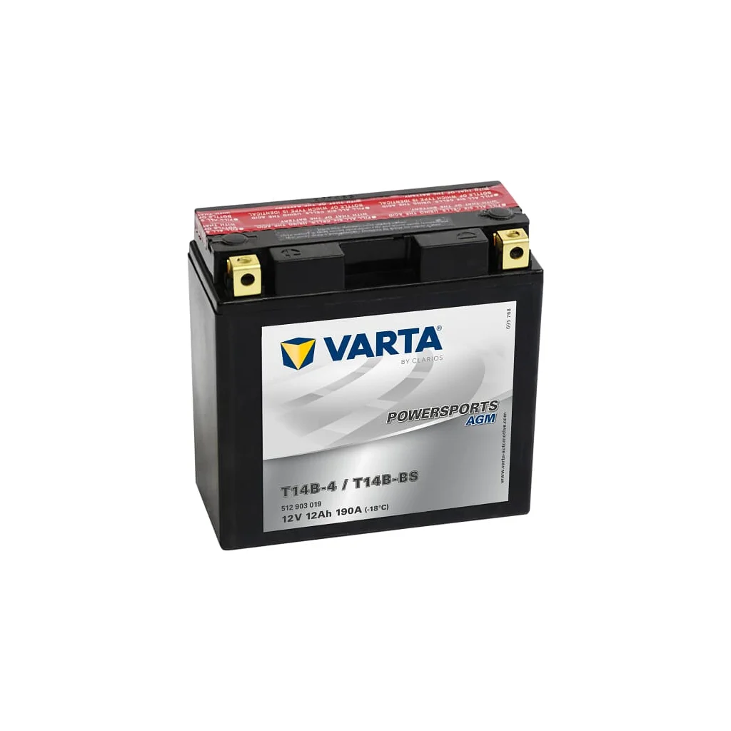 [AMAT2-155916] Baterie 12V 12Ah 190A AGM Powersports VARTA 513903019I314PS