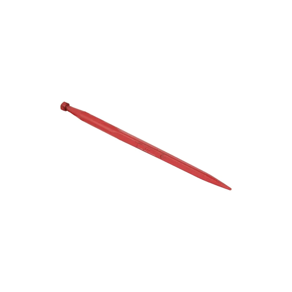 [AMAT2-157654] Dinte încărcător drept profil pătrat 45x980mm piuliță M28x1,5mm vârf ascuțit roșu gopart 519398028
