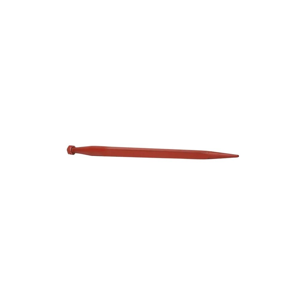 [AMAT2-157889] Dinte pentru încărcător, drept, secțiune pătrată 44x820mm, vârf ascuțit cu piuliță M28x1.5mm, roșu 5193241160S