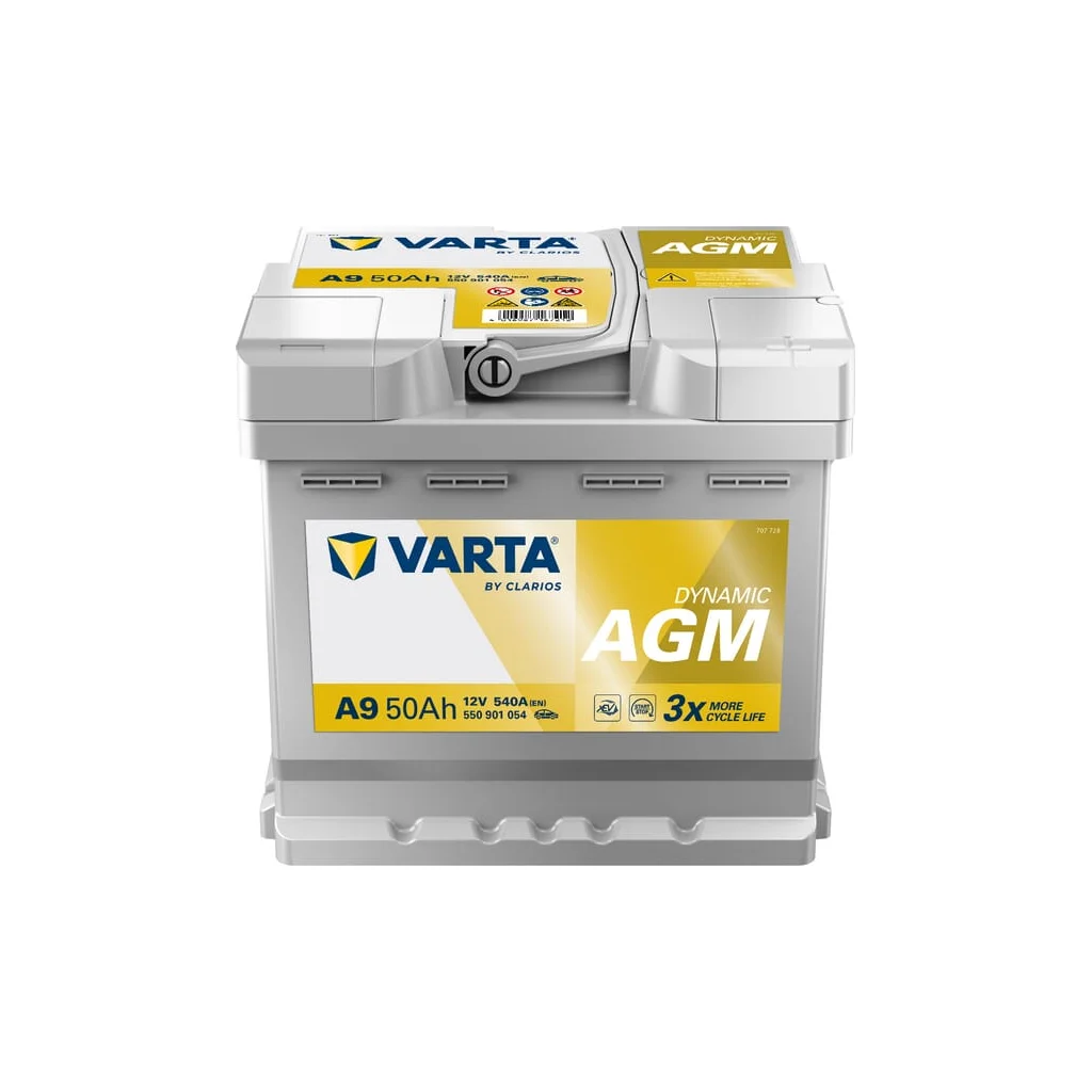 [AMAT2-162047] Baterie 12V 50Ah 540A A9 VARTA Dynamic AGM 550901054