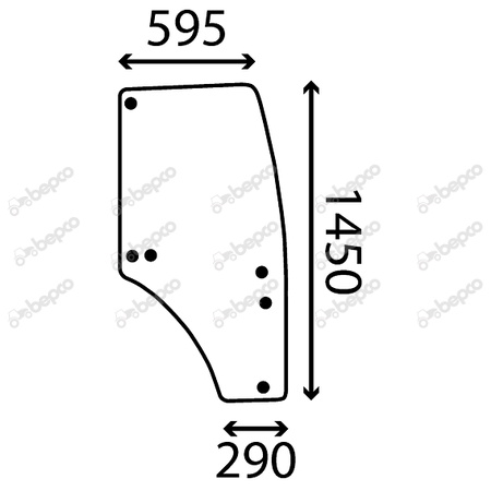 [AMAT1-25249] Portiera Sticla Dr. R198625