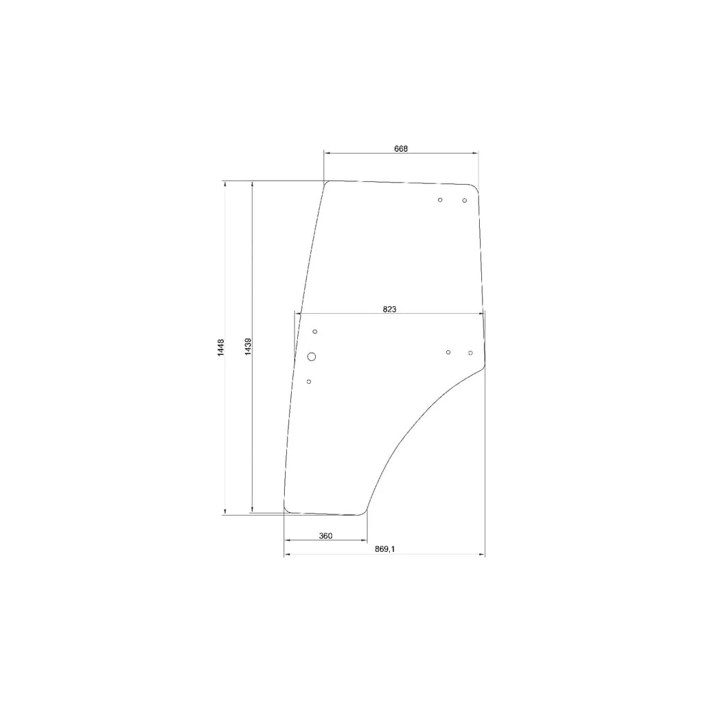 [AMAT2-160473] Geam ușă stânga 5336909203N