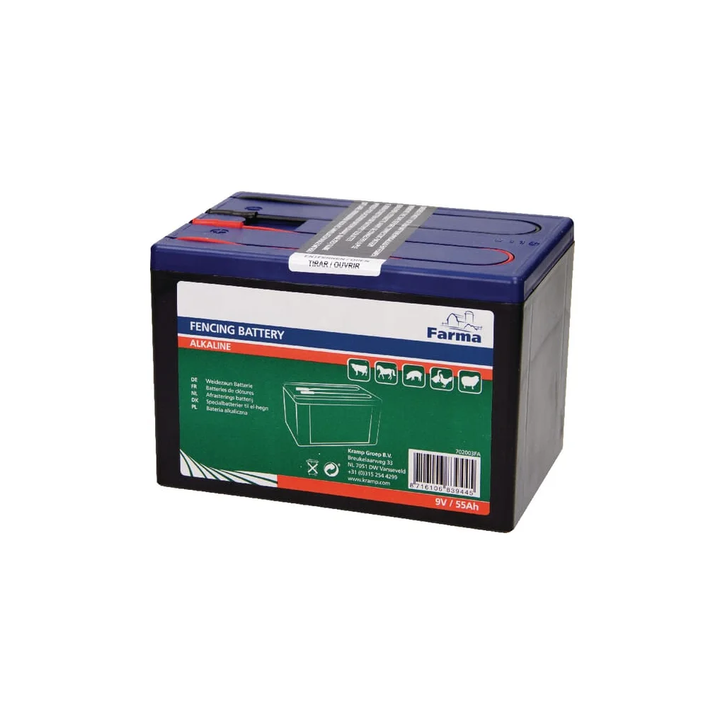 [AMAT2-184299] Baterie uscată gard electric Alkaline 9V 55Ah 702003FA