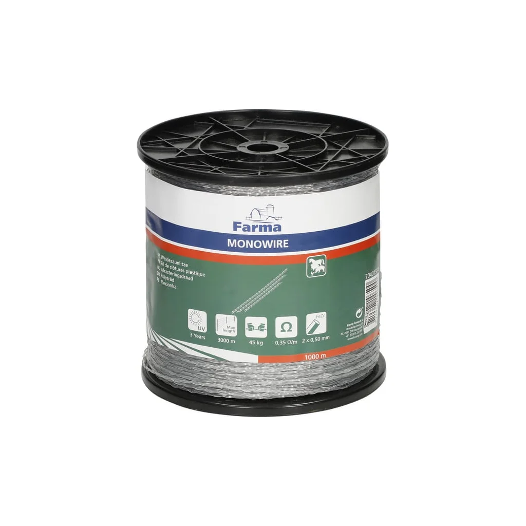 [AMAT2-185641] Cablu gard electric unifilar transparent 1000m 2x0,5mm 704015FA