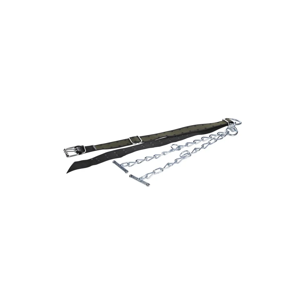 [AMAT2-202909] Curea de gât pentru tauri 170x7cm cu lanț dublu și carabină 803062KR