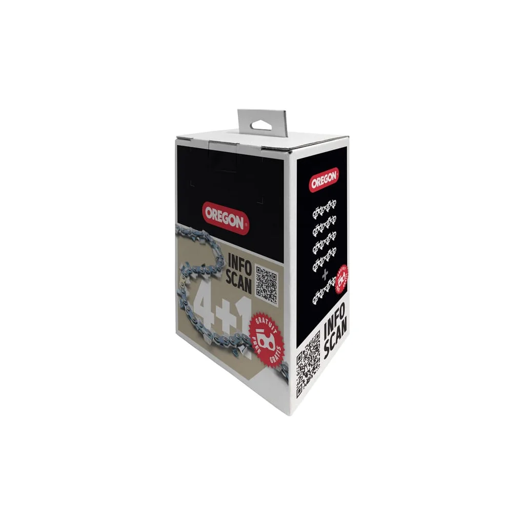 [AMAT2-196857] Lanț de motofierăstrău 3/8" 1.6mm 72 DL standard chisel Powercut, pachet 5x, Oregon 75LPX072EPACK