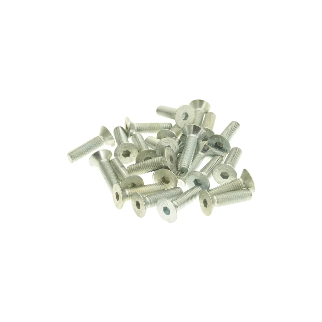 [AMAT2-200939] Șurub cap înecat orificiu hexagonal DIN7991 M8x20mm oțel zincat grupa 8.8 200 buc. 7991820P200