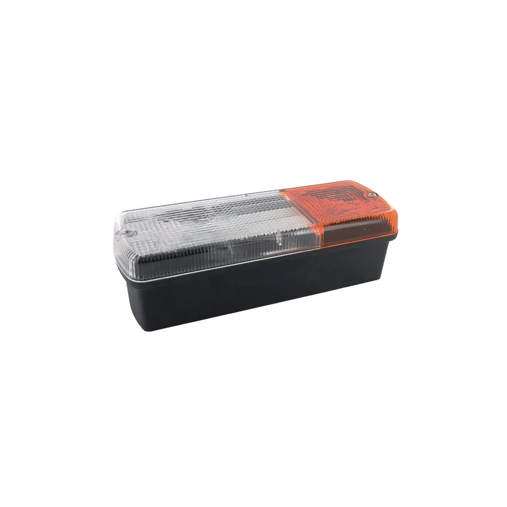 [AMAT2-218277] Lampă semnalizare și poziție față halogen dreptunghiulară 12/24V galben/alb cu șurub 186x66x55mm, Britax 900600LB