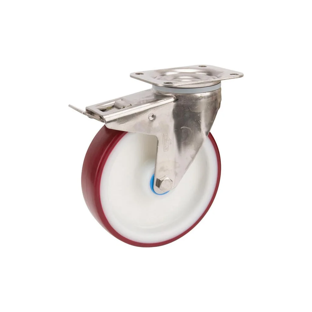 [AMAT2-212632] Roți pivotante din oțel inoxidabil, cu suprafață de rulare din plastic 8477UAD160P63