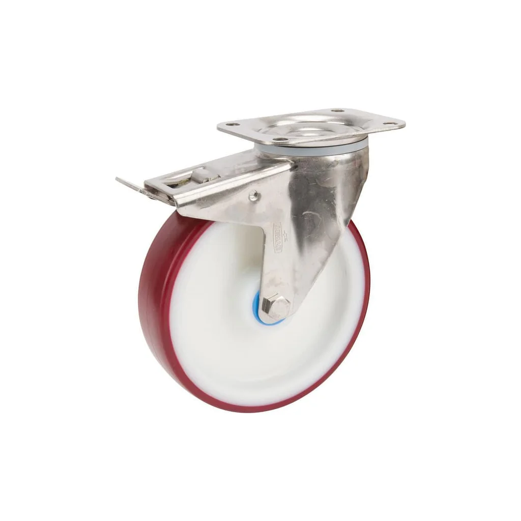 [AMAT2-212904] Roți pivotante din oțel inoxidabil, cu suprafață de rulare din plastic 8477UAD200P63