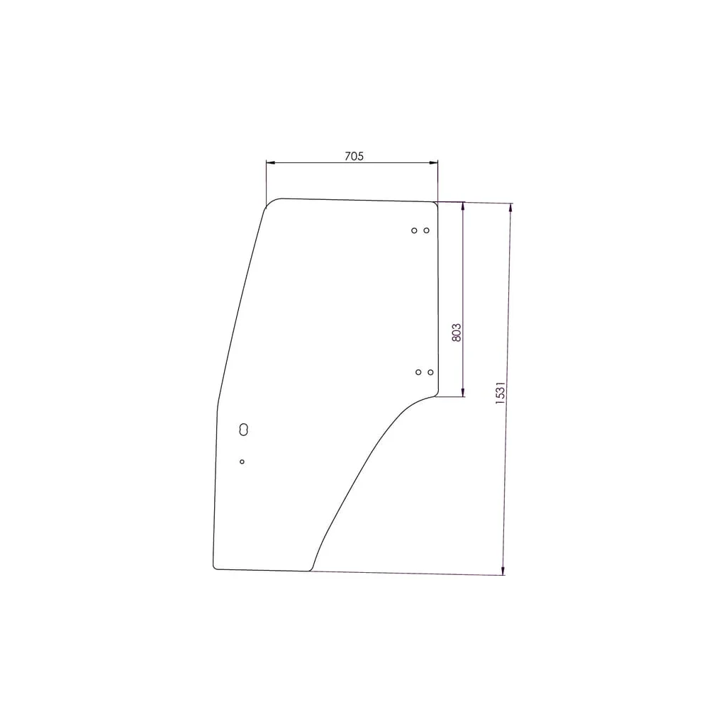[AMAT2-213539] Geam de ușă 87302768N
