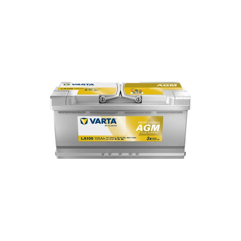 [AMAT2-210419] Baterie 12V 105Ah 950A LA105 VARTA Professional Dual Purpose AGM 840105095
