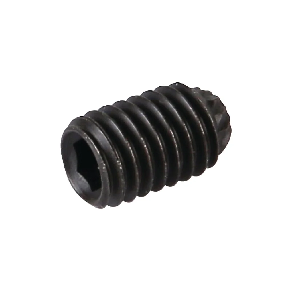 [AMAT2-221167] Știft filetat orificiu hexagonal cu vârf cupă DIN916 ISO4029 M5x0,8mm / 8mm oțel brunat grupa 45H Kramp 916K58